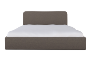 Moss Home Detroit King Bed - Modern Minimalism With Sleek Sophistication For A Contemporary Bedroom Retreat Mushroom 100% Polyester Detr-bed-kin-stumus