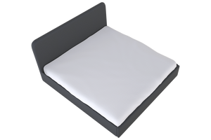 Moss Home Detroit King Bed - Modern Minimalism With Sleek Sophistication For A Contemporary Bedroom Retreat Slate 100% Polyester Detr-bed-kin-stusla