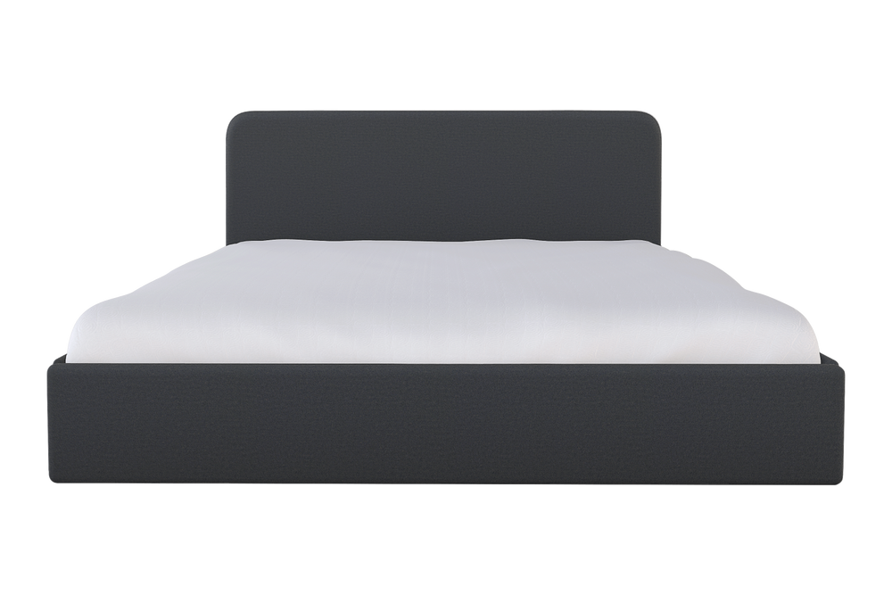 Moss Home Detroit King Bed - Modern Minimalism With Sleek Sophistication For A Contemporary Bedroom Retreat Slate 100% Polyester Detr-bed-kin-stusla