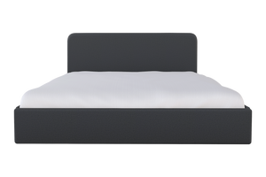 Moss Home Detroit King Bed - Modern Minimalism With Sleek Sophistication For A Contemporary Bedroom Retreat Slate 100% Polyester Detr-bed-kin-stusla