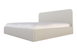 Moss Home Detroit King Bed - Modern Minimalism With Sleek Sophistication For A Contemporary Bedroom Retreat Snow 100% Polyester Detr-bed-kin-stusno
