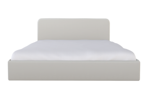 Moss Home Detroit King Bed - Modern Minimalism With Sleek Sophistication For A Contemporary Bedroom Retreat Snow 100% Polyester Detr-bed-kin-stusno