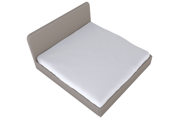 Moss Home Detroit King Bed - Modern Minimalism With Sleek Sophistication For A Contemporary Bedroom Retreat Stone 100% Polyester Detr-bed-kin-stusto