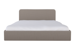 Moss Home Detroit King Bed - Modern Minimalism With Sleek Sophistication For A Contemporary Bedroom Retreat Stone 100% Polyester Detr-bed-kin-stusto