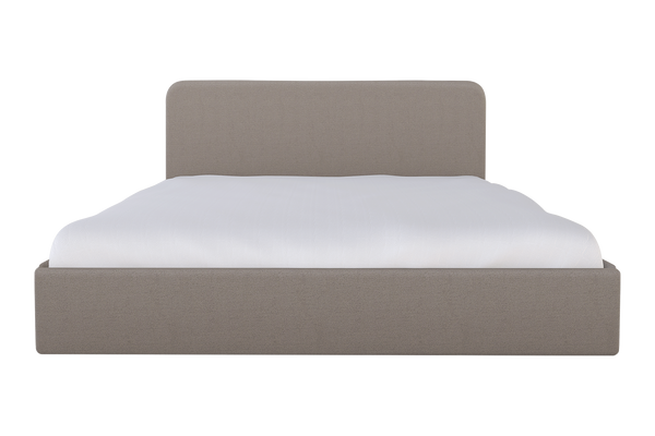 Moss Home Detroit King Bed - Modern Minimalism With Sleek Sophistication For A Contemporary Bedroom Retreat Stone 100% Polyester Detr-bed-kin-stusto