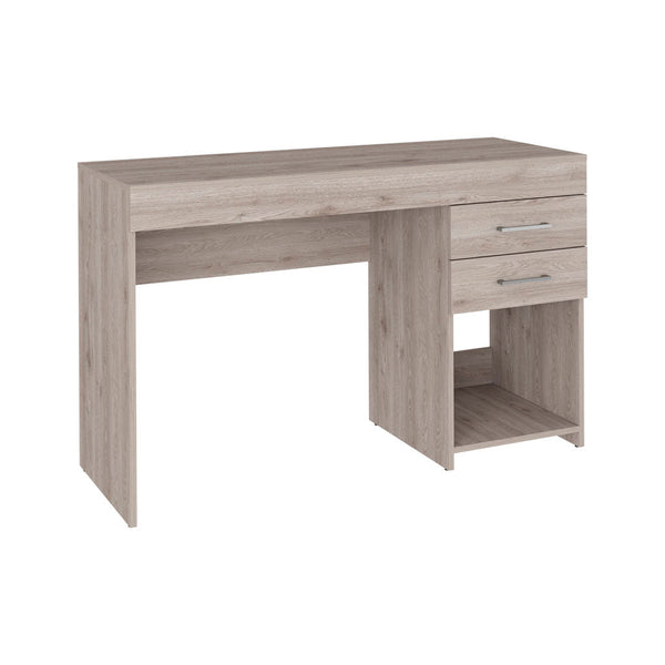 English Elm Computer desk with 3 drawers and shelf – compact 47.4" workspace, particleboard build, organized storage solution Gray 51.18 L x 21.65 W x 6.69 H B097133089
