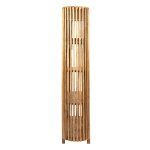 Rowena Interiors Slatted Mango Wood Bookcase with Four Open Shelves for Bohemian or Farmhouse Decor Natural DF5052