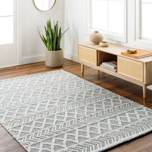 Daffodil DFF-2301 9' x 12' Handmade Rug DFF2301-912  Charcoal, Ivory Surya