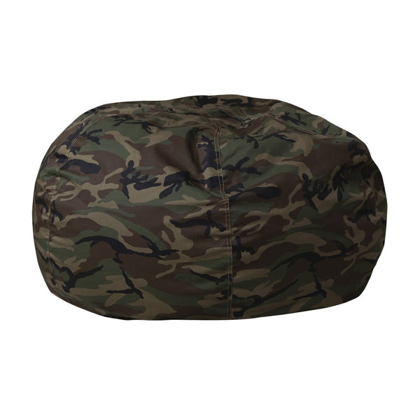 English Elm Duncan Oversized Refillable Bean Bag Chair - Ultimate Comfort for Gaming, Lounging, and Relaxation Camouflage DG-BEAN-LARGE-CAMO-GG