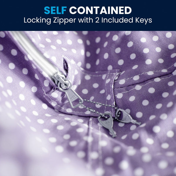 English Elm Duncan Oversized Refillable Bean Bag Chair - Ultimate Comfort for Gaming, Lounging, and Relaxation Lavender Dot DG-BEAN-LARGE-DOT-PUR-GG