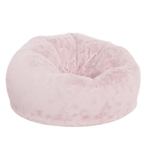 English Elm Duncan Oversized Refillable Bean Bag Chair - Ultimate Comfort for Gaming, Lounging, and Relaxation Blush Furry DG-BEAN-LARGE-FUR-BLS-GG