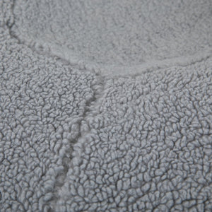 English Elm Duncan Oversized Refillable Bean Bag Chair - Ultimate Comfort for Gaming, Lounging, and Relaxation Gray Sherpa DG-BEAN-LARGE-SHERPA-GY-GG