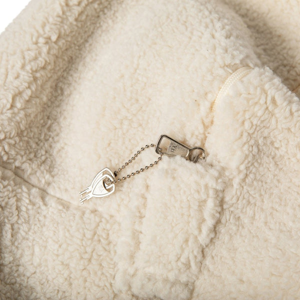 English Elm Duncan Oversized Refillable Bean Bag Chair - Ultimate Comfort for Gaming, Lounging, and Relaxation Natural Sherpa DG-BEAN-LARGE-SHERPA-NAT-GG