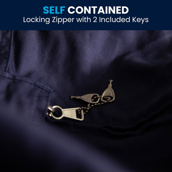 English Elm Duncan Oversized Refillable Bean Bag Chair - Ultimate Comfort for Gaming, Lounging, and Relaxation Navy Blue DG-BEAN-LARGE-SOLID-BL-GG