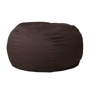 English Elm Duncan Oversized Refillable Bean Bag Chair - Ultimate Comfort for Gaming, Lounging, and Relaxation Brown DG-BEAN-LARGE-SOLID-BRN-GG