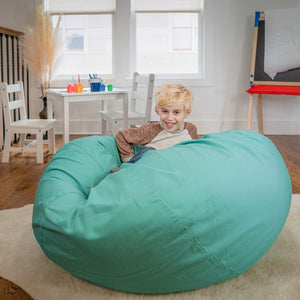 English Elm Duncan Oversized Refillable Bean Bag Chair - Ultimate Comfort for Gaming, Lounging, and Relaxation Mint Green DG-BEAN-LARGE-SOLID-MTGN-GG