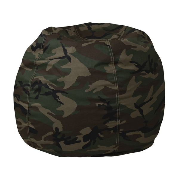 English Elm Dillon Refillable Bean Bag Chair for Kids and Teens - Comfy, Durable, Easy-Clean Fun Seating Option Camouflage DG-BEAN-SMALL-CAMO-GG