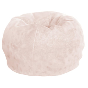 English Elm Dillon Refillable Bean Bag Chair for Kids and Teens - Comfy, Durable, Easy-Clean Fun Seating Option Blush Furry DG-BEAN-SMALL-FUR-BLS-GG