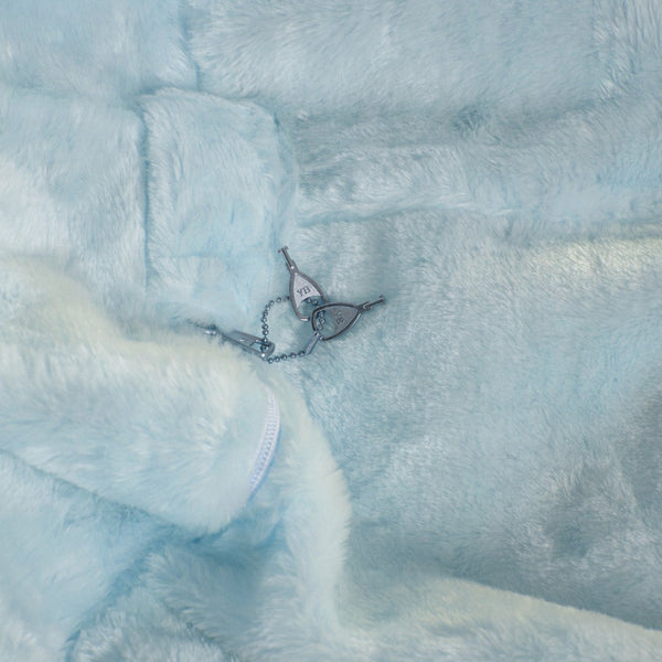 English Elm Dillon Refillable Bean Bag Chair for Kids and Teens - Comfy, Durable, Easy-Clean Fun Seating Option Teal Furry DG-BEAN-SMALL-FUR-TL-GG