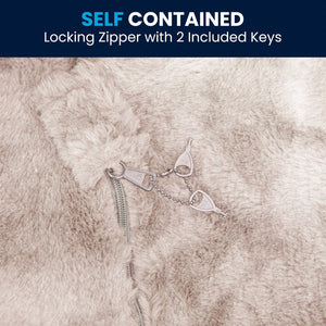 English Elm Dillon Refillable Bean Bag Chair for Kids and Teens - Comfy, Durable, Easy-Clean Fun Seating Option White Furry DG-BEAN-SMALL-FUR-WH-GG