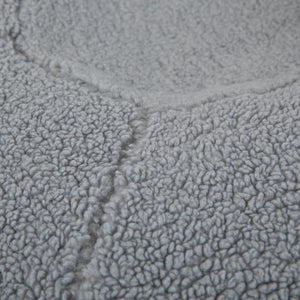 English Elm Dillon Cozy Refillable Bean Bag Chair for Kids and Teens - Soft, Portable, Easy-Clean Seating Solution Gray Sherpa DG-BEAN-SMALL-SHERPA-GY-GG