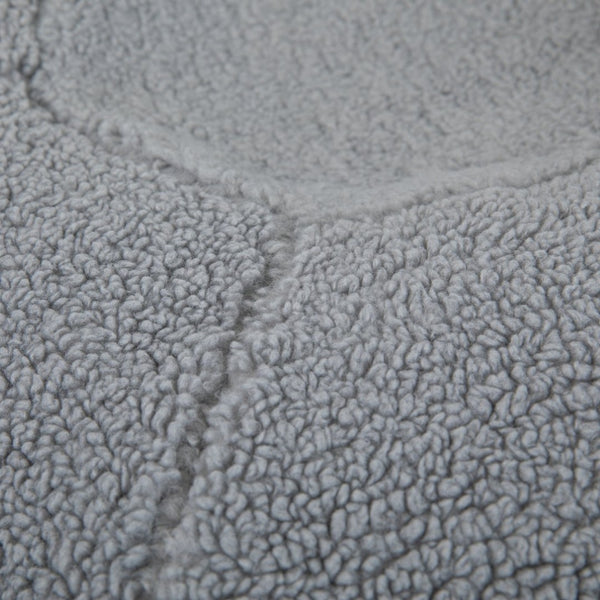 English Elm Dillon Cozy Refillable Bean Bag Chair for Kids and Teens - Soft, Portable, Easy-Clean Seating Solution Gray Sherpa DG-BEAN-SMALL-SHERPA-GY-GG