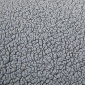 English Elm Dillon Cozy Refillable Bean Bag Chair for Kids and Teens - Soft, Portable, Easy-Clean Seating Solution Gray Sherpa DG-BEAN-SMALL-SHERPA-GY-GG