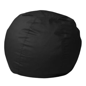English Elm Dillon Refillable Bean Bag Chair for Kids and Teens - Comfy, Durable, Easy-Clean Fun Seating Option Black DG-BEAN-SMALL-SOLID-BK-GG