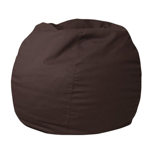 English Elm Dillon Refillable Bean Bag Chair for Kids and Teens - Comfy, Durable, Easy-Clean Fun Seating Option Brown DG-BEAN-SMALL-SOLID-BRN-GG