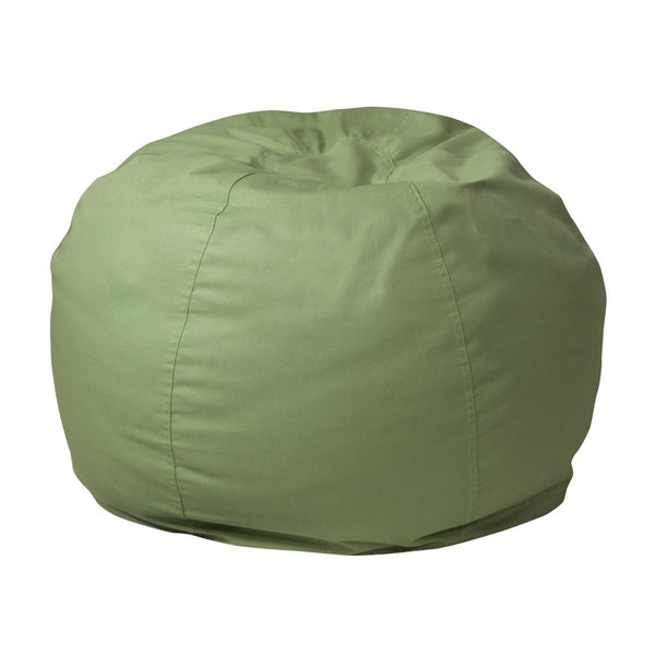English Elm Dillon Refillable Bean Bag Chair for Kids and Teens - Comfy, Durable, Easy-Clean Fun Seating Option Green DG-BEAN-SMALL-SOLID-GRN-GG