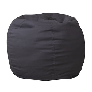English Elm Dillon Refillable Bean Bag Chair for Kids and Teens - Comfy, Durable, Easy-Clean Fun Seating Option Gray DG-BEAN-SMALL-SOLID-GY-GG