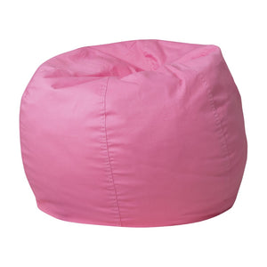 English Elm Dillon Refillable Bean Bag Chair for Kids and Teens - Comfy, Durable, Easy-Clean Fun Seating Option Light Pink DG-BEAN-SMALL-SOLID-PK-GG