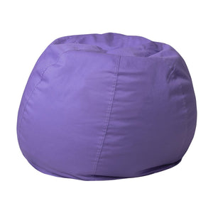 English Elm Dillon Refillable Bean Bag Chair for Kids and Teens - Comfy, Durable, Easy-Clean Fun Seating Option Purple DG-BEAN-SMALL-SOLID-PUR-GG