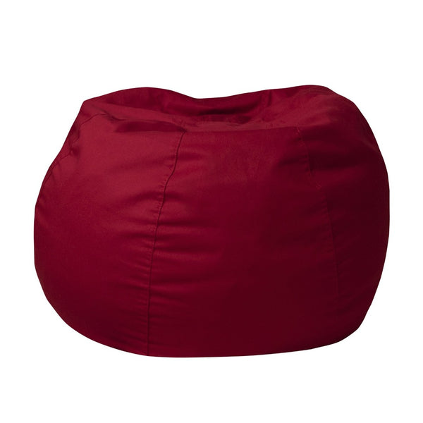English Elm Dillon Refillable Bean Bag Chair for Kids and Teens - Comfy, Durable, Easy-Clean Fun Seating Option Red DG-BEAN-SMALL-SOLID-RED-GG