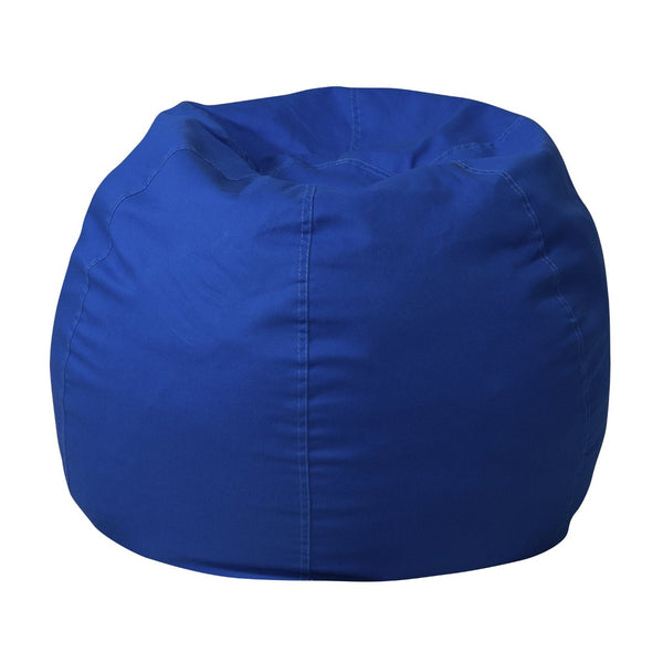 English Elm Dillon Refillable Bean Bag Chair for Kids and Teens - Comfy, Durable, Easy-Clean Fun Seating Option Royal Blue DG-BEAN-SMALL-SOLID-ROYBL-GG