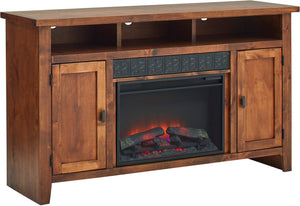 Alder Grove Brindle 63" Fireplace Console WDG1901-BDL Aspenhome