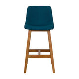 CorLiving Nora Counter Height Barstool - Set of 2 Blue DGY-112-B