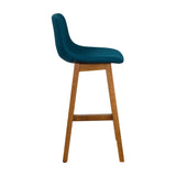 CorLiving Nora Counter Height Barstool - Set of 2 Blue DGY-112-B