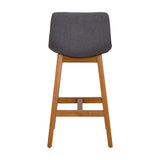 CorLiving Nora Counter Height Barstool - Set of 2 Grey DGY-113-B