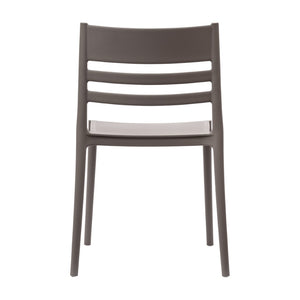 English Elm Bridgeport Indoor-Outdoor Stacking Chair - Durable, Weather-Resistant Design for Commercial Spaces Gray DHF-317-APP-GRY-GG
