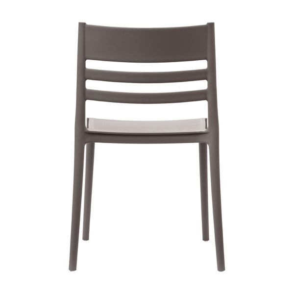 English Elm Bridgeport Indoor-Outdoor Stacking Chair - Durable, Weather-Resistant Design for Commercial Spaces Gray DHF-317-APP-GRY-GG