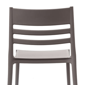 English Elm Bridgeport Indoor-Outdoor Stacking Chair - Durable, Weather-Resistant Design for Commercial Spaces Gray DHF-317-APP-GRY-GG