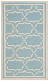 Safavieh Dhurries 545 Hand Woven Flat Weave  Rug Light Blue / Ivory DHU545B-3