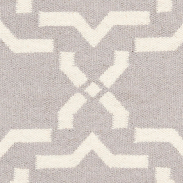 Safavieh Dhurries 545 Hand Woven Flat Weave  Rug Grey / Ivory DHU545G-3