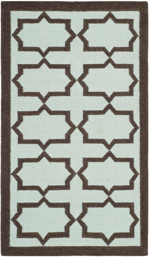 Safavieh Dhurries 549 Hand Woven Flat Weave  Rug Light Blue DHU549A-3