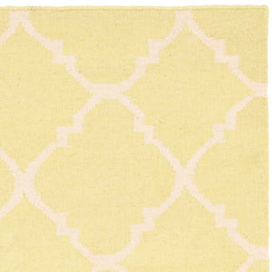 Safavieh Dhurries 554 Hand Woven Flat Weave  Rug Light Green / Ivory DHU554A-3