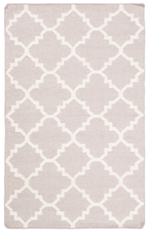 Safavieh Dhurries 554 Hand Woven Flat Weave  Rug Grey / Ivory DHU554G-24