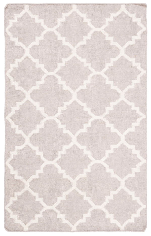 Safavieh Dhurries 554 Hand Woven Flat Weave  Rug Grey / Ivory DHU554G-24