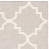 Safavieh Dhurries 554 Hand Woven Flat Weave  Rug Grey / Ivory DHU554G-3