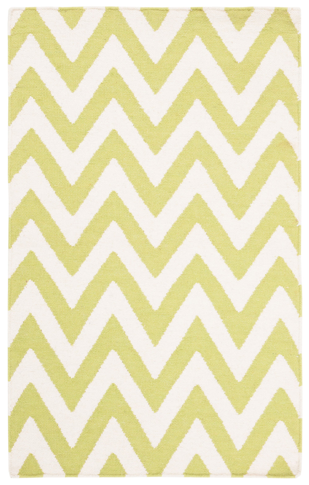 Safavieh Dhurries 557a Green Ivory Green ,Ivory 80% Wool,20% Cotton Dhu557a-24